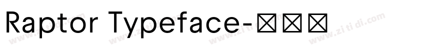 Raptor Typeface字体转换 Raptor Typeface字体转换